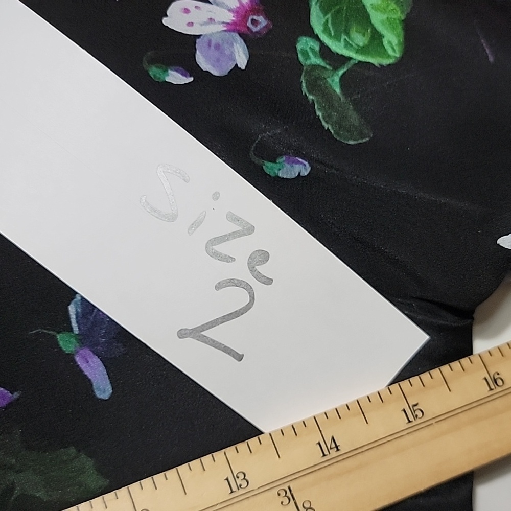 New Les Rêveries Floral Silk Maxi Dress Balloon Sleeves - Picture 4 of 6